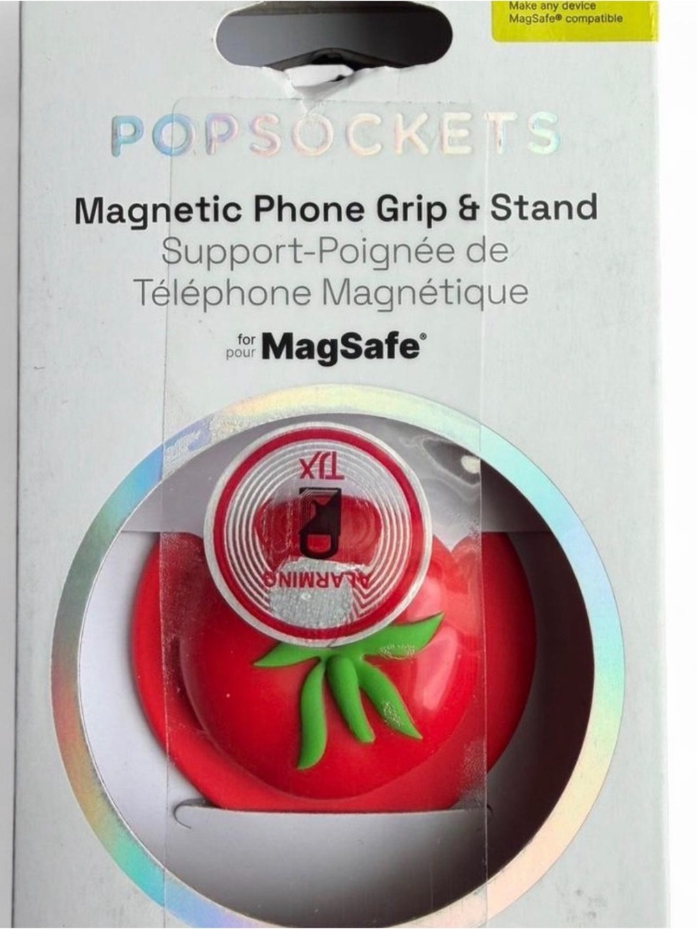 PopSocket Magnetic Phone Grip & Stand in Bright Red Tomato Design